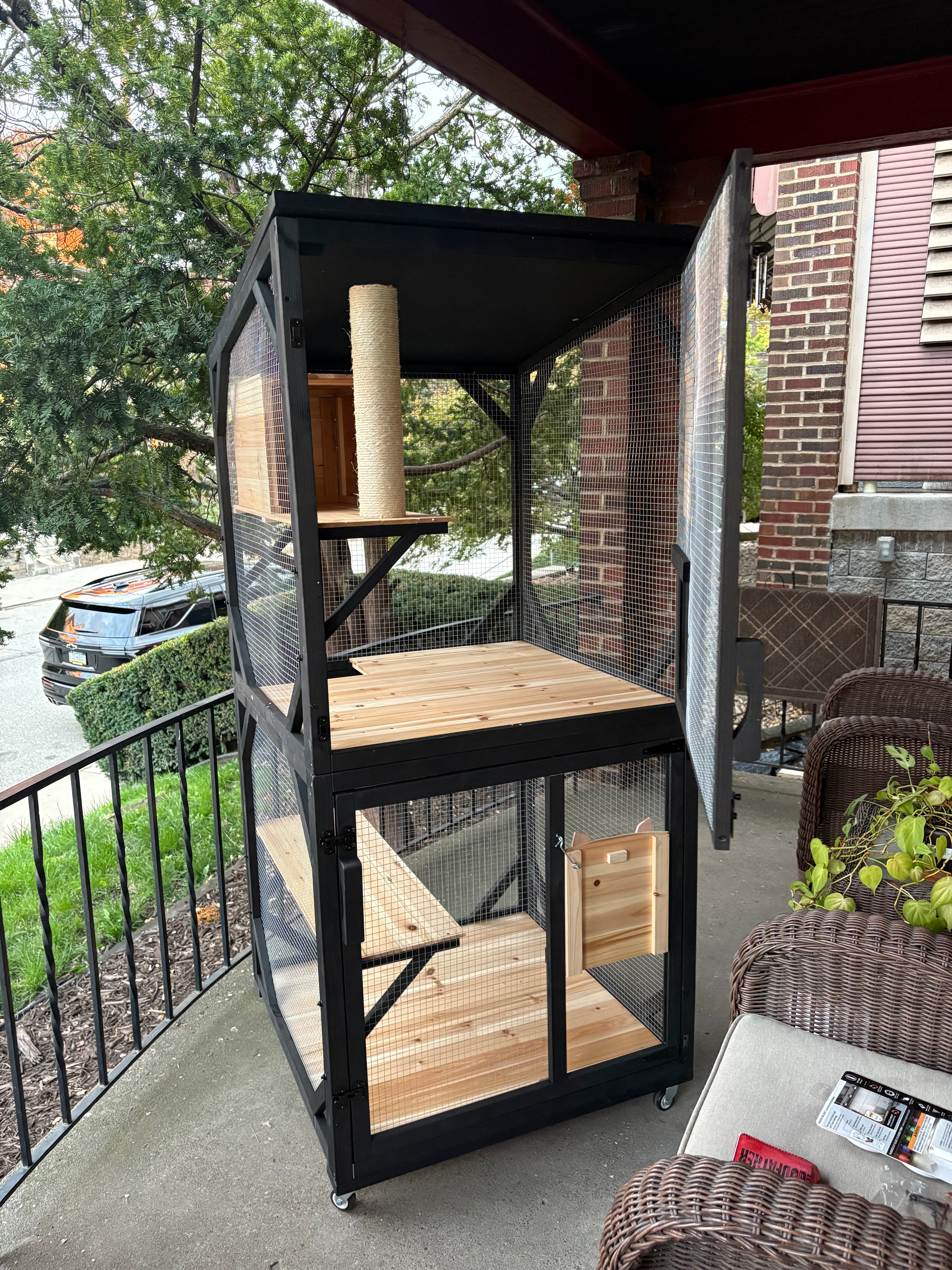 Safe Outdoor Fun for Indoor Cats - Cat Catio Enclosure